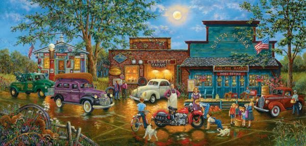 The New Bike In Town - 1,000 piece SunsOut puzzle - for Ages 12+