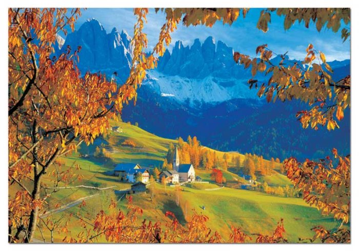 Autumn in Villnoss, The Dolomites, Italy - 4,000 piece Educa puzzle - for Ages 12+