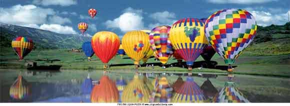 Balloons Over The Lake - 1,000 piece Educa puzzle - for Ages 12+