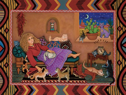 Cat Woman - 500 piece SunsOut puzzle - for Ages 12+