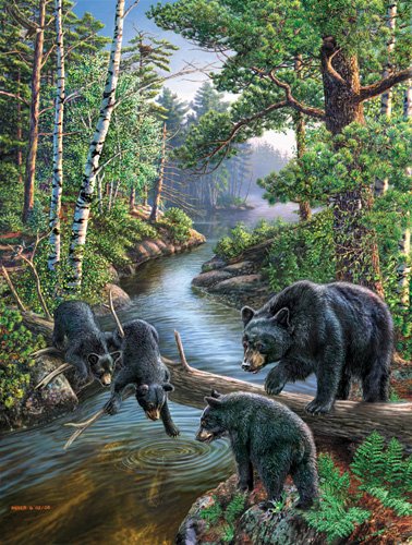 Bear Pause - 100 piece SunsOut Mini puzzle