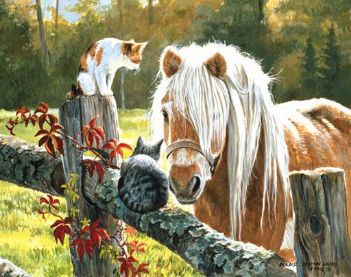 Just Visiting - 100 piece SunsOut Mini puzzle