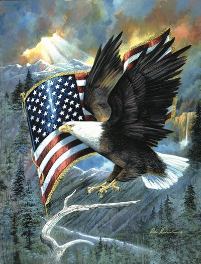 American Eagle - 100 piece SunsOut Mini puzzle