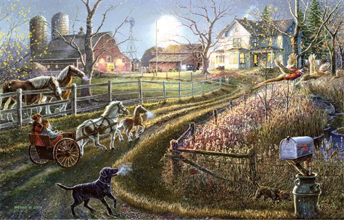 Pony Express - 1,000 piece SunsOut puzzle - for Ages 12+