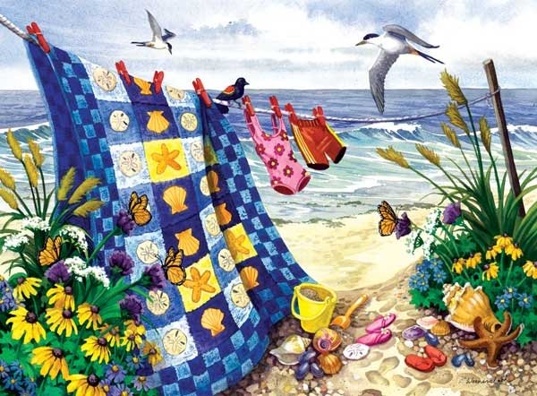 Seaside Summer - 500 Large Piece SunsOut puzzle - for Ages 12+