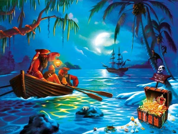 Moonlit Loot - 300 piece SunsOut puzzle