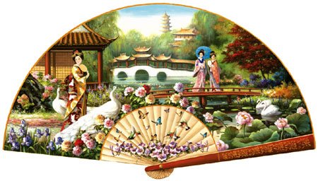 Japanese Garden - 1,000 piece Shaped SunsOut puzzle - for Ages 12+