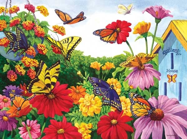 Butterfly Garden - 100 piece SunsOut Mini puzzle