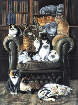 A Cat's Life - 100 piece SunsOut Mini jigsaw puzzle