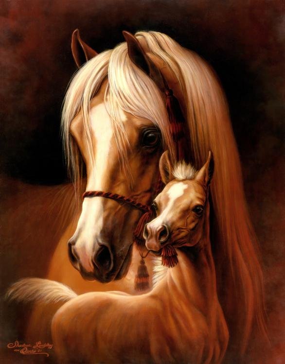 Mommy & Me - Horses - 100 piece SunsOut Mini puzzle