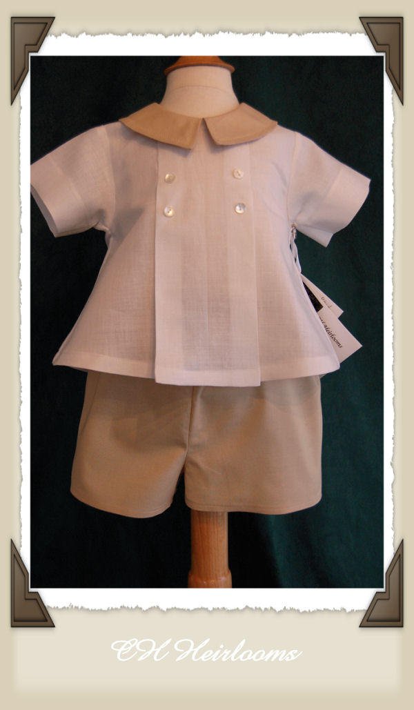 Little Gentleman Boys 2 Pc. Linen Set 3 Months