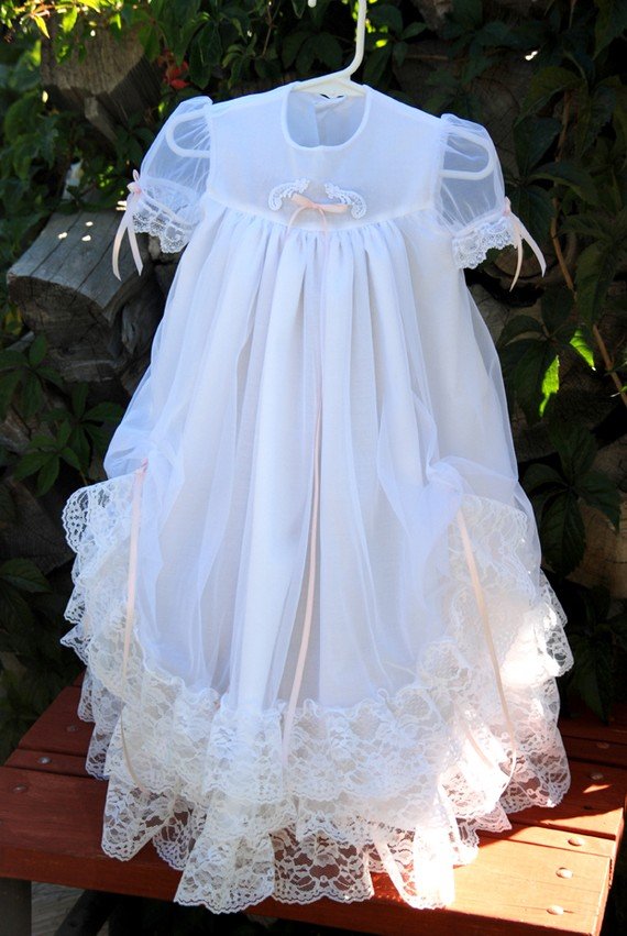 Jessica Handmade Christening Gown 0-3 Months