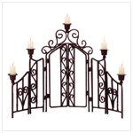 Scrollwork Candleholder Screen