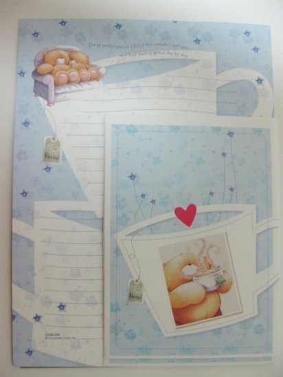 Cute Light Blue Forever Friends Hallmark Letter Set