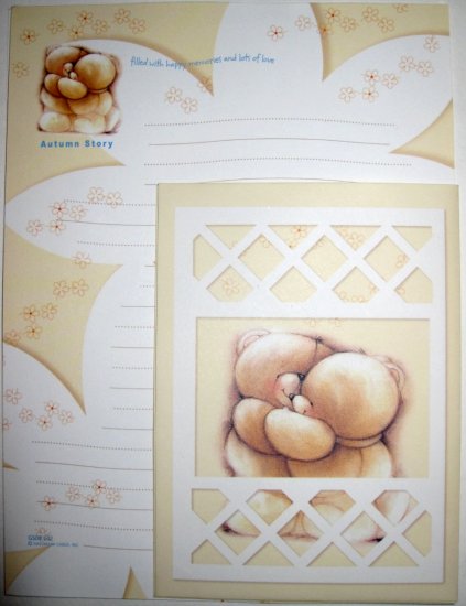 Cute Light Yellow Forever Friends Hallmark Letter Set