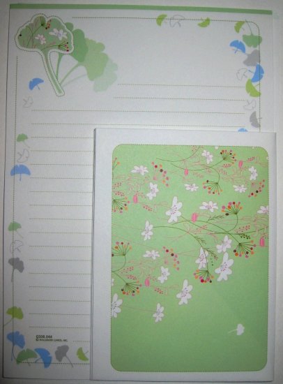 Light Green Flower Leaf Hallmark Letter Set