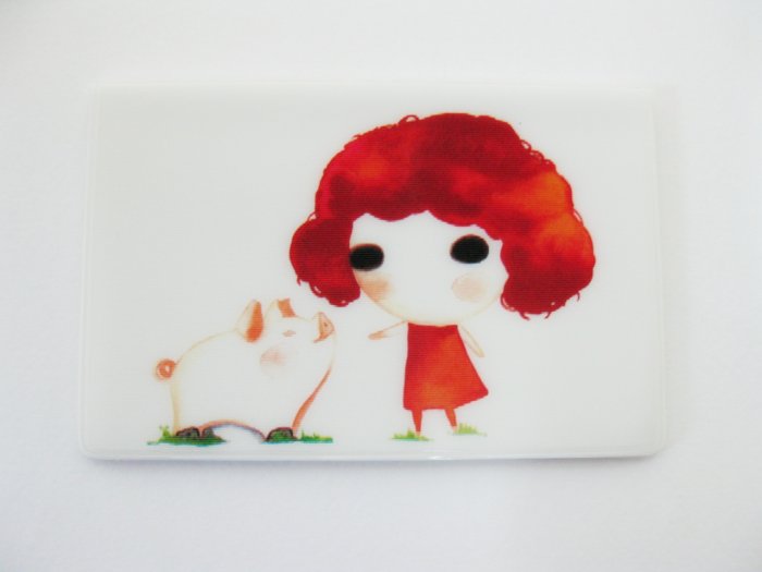Red Girl Card Holder Case
