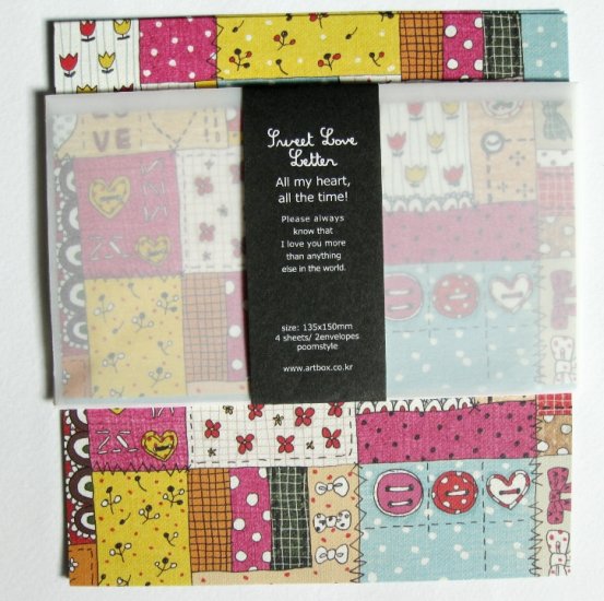 Fun Artbox Vintage Mix Colorful Pattern Letter Set