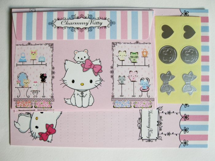 Cute Charmmy Kitty and Little Friend In Boutique Korea Letter Set