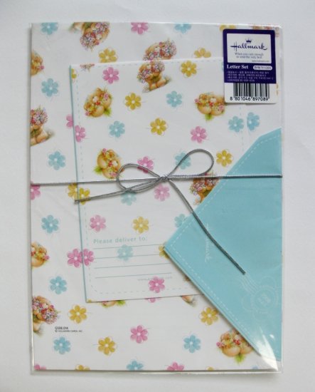 Cute Colorful Floras and Forever Friend Bear Letter Set