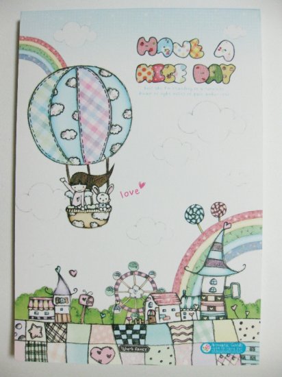 Cute 27 Design Have A Nice Day Korean Letter Pad - Light Blue Cover