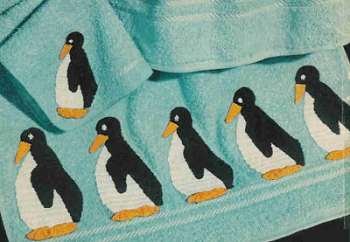 Penguin Bath Set Pattern