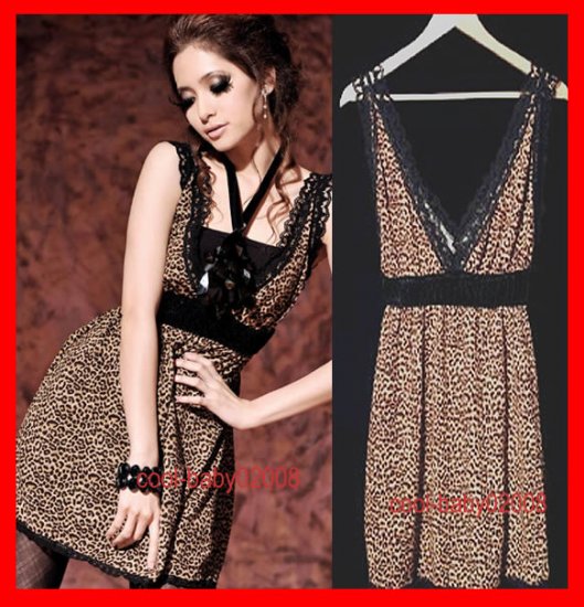 SEXY 2-PIECE V-NECK COFFEE+BLACK DRESS TOP 4 6 S