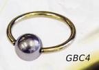 Zircon Ball Closure Rings with 316L Steel Ball