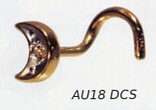 18k Gold and Diamond Crescent Nostril Stud