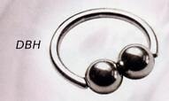 Bouble Ball Closure Ring Horizontal