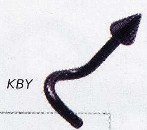 Blackline Babycone Nostril Stud