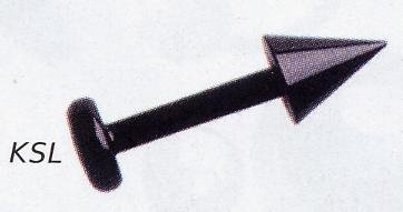 Blackline Spiked Labret Studs