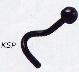 Blackline Semisphere Nostril Studs