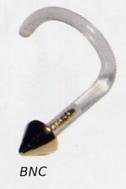 Bioplast Nose Stud with 18k Gold 2.5mm Cone