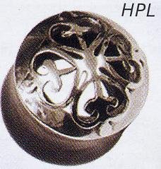 Swirly Heart Hybrid Silver and Buffalo Plug