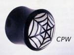 White Cobweb Horn Plug