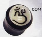 Inlaid Om Horn Plug