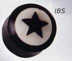Inlaid Black Star Horn Plug