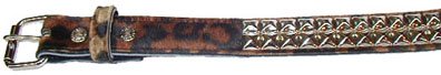Studded Leopard Belt