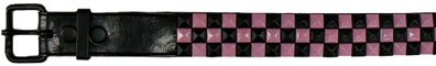 Pink and Black Studded Belt