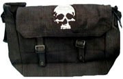 Black Skull Messenger Bag