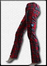 Red Tartan Bondage Pants