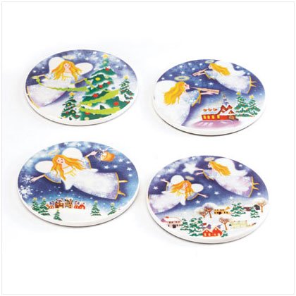 Christmas Angels Coaster Set of 4