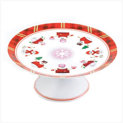Perfectly Plaid Cake Plate by Dylan Designs