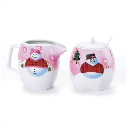 Perfectly Plaid Sugar/Creamer Set by Dylan Designs