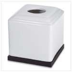Black and White Ceramic Tissue Box