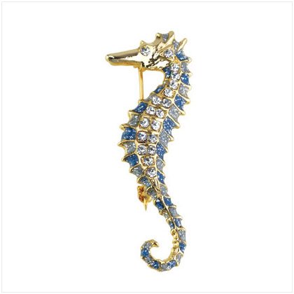 Gold-plated Seahorse Pin