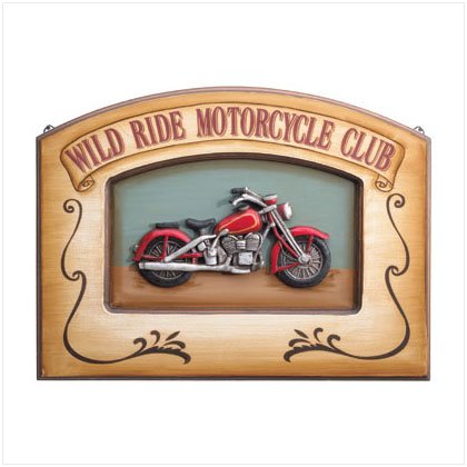 "Wild Ride Motorcycle Club" Plaque