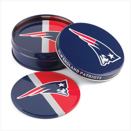 Tin Coaster Set - New England Patriots