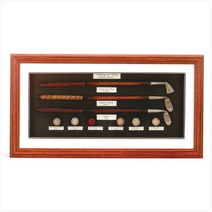 "Evolution Of Golf" Shadow Box
